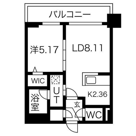 コローレ知事公館前の物件間取画像